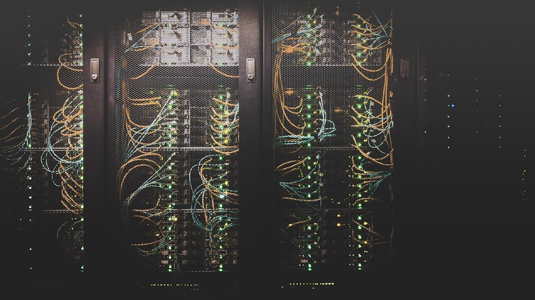 Network servers and cabling supporting digital infrastructure